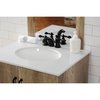 Kingston Brass KB950ACL Mini-Widespread Bathroom Faucet with Plastic Pop-Up, Matte Black KB950ACL